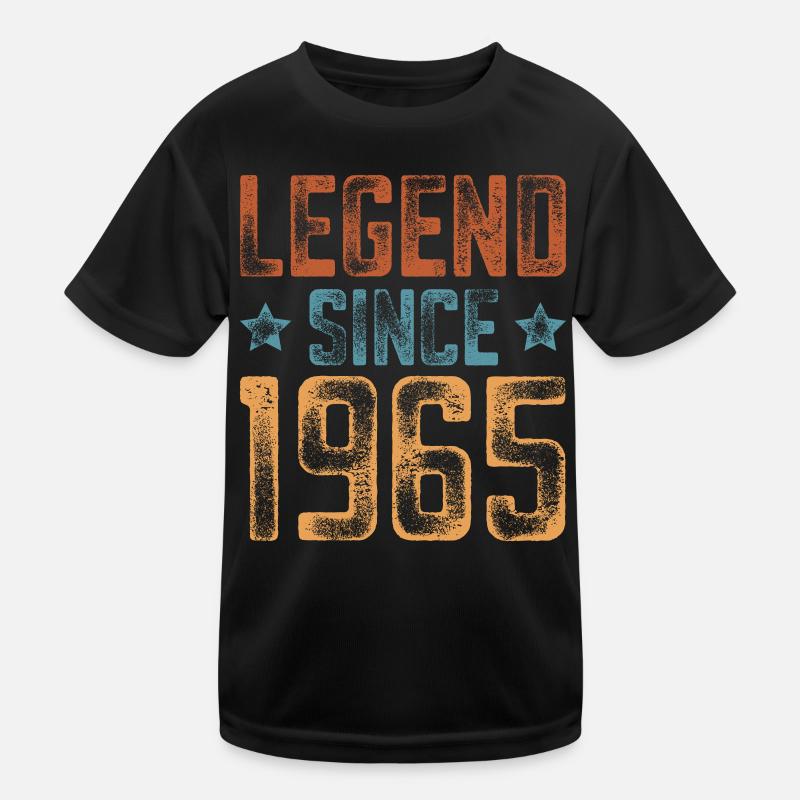 1965 Naissance Année de naissance Anniversaire T-shirt sport Enfant