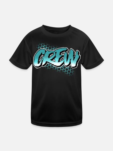 Crew - Kids Functional T-Shirt - black - Front