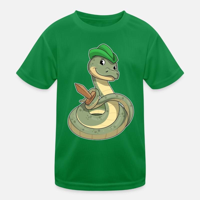 Snake Sword Kids Functional T-Shirt