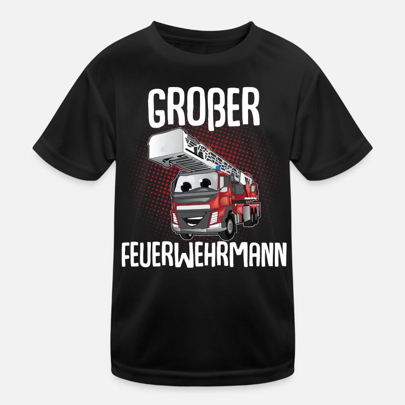 Großer Bruder Großer Feuerwehrmann Kinder Funktions-T-Shirt