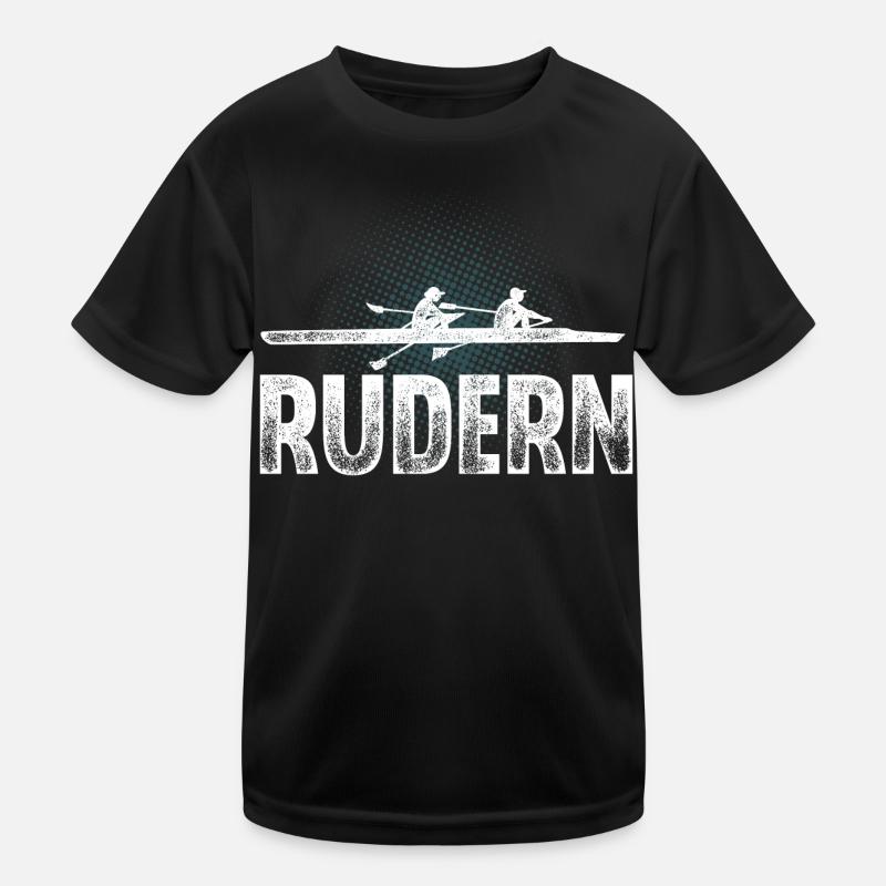 Rudern Ruderer Ruderboot Kinder Funktions-T-Shirt