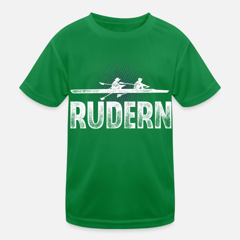 Rudern Ruderer Ruderboot Kinder Funktions-T-Shirt