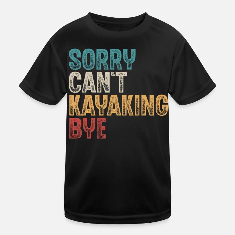 Kajak Kajakfahrer Kajaker Kinder Funktions-T-Shirt