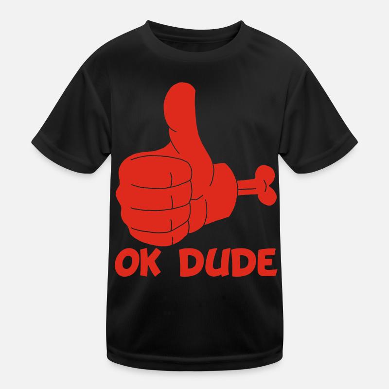Ok Mann! (rot) Kinder Funktions-T-Shirt