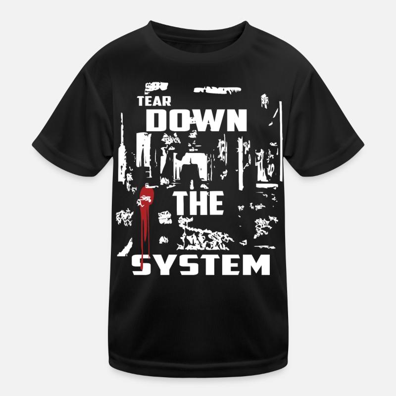 Destroy the system Kids Functional T-Shirt
