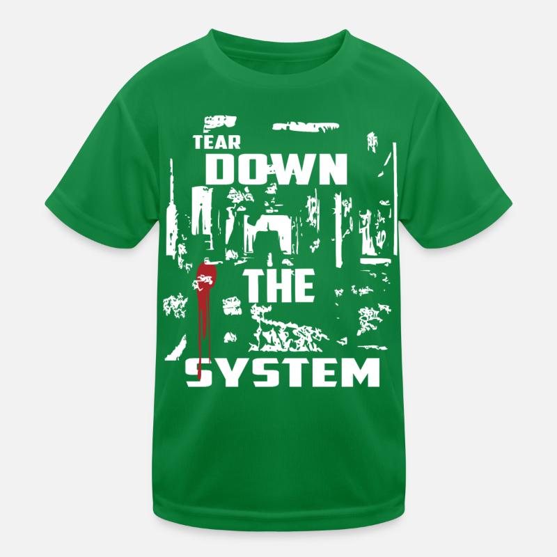Zerstören Sie das System Kinder Funktions-T-Shirt