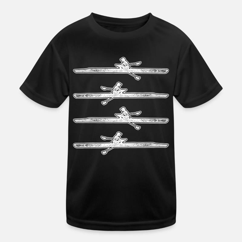 Rudern Ruderer Ruderboot Kinder Funktions-T-Shirt