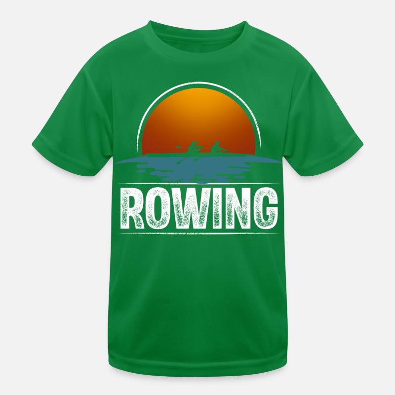 Rudern Ruderer Ruderboot Vintage Kinder Funktions-T-Shirt