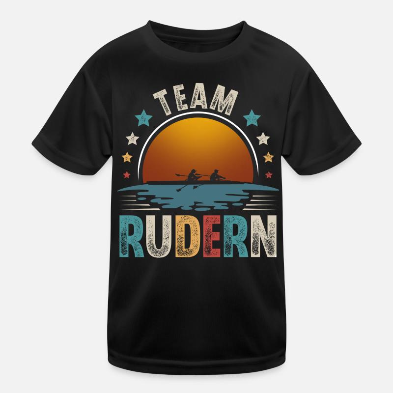 Rudern Ruderer Ruderboot Team Kinder Funktions-T-Shirt