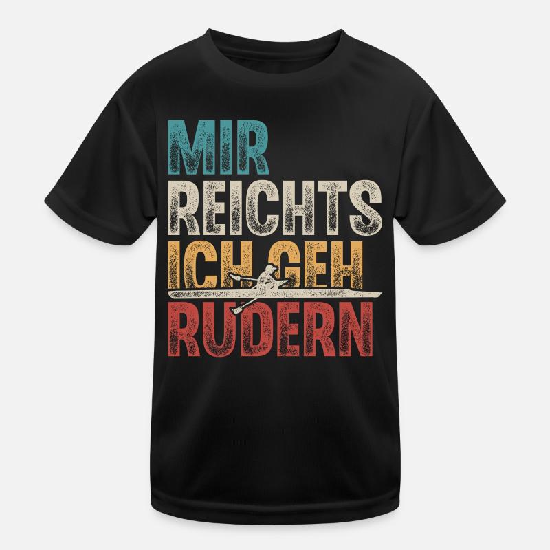 Rudern Ruderer Ruderboot Kinder Funktions-T-Shirt