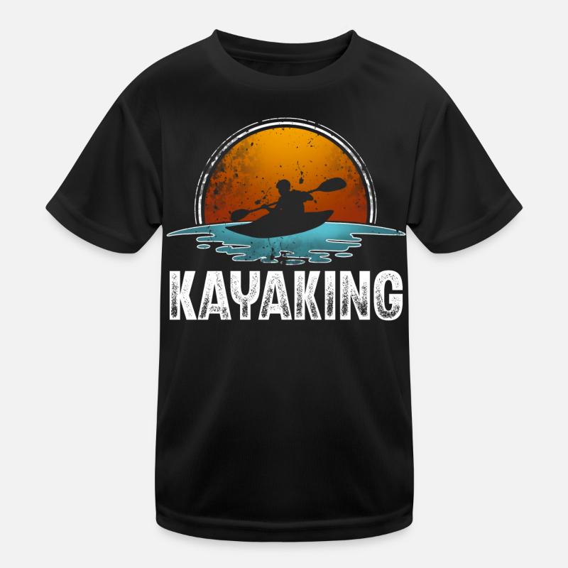 Kayak Kayaker Kayaker Kids Functional T-Shirt