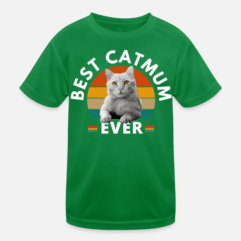 BEST CAT MUM EVER Kids Functional T-Shirt