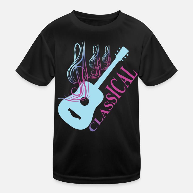Classical Guitar Music Kids Functional T-Shirt