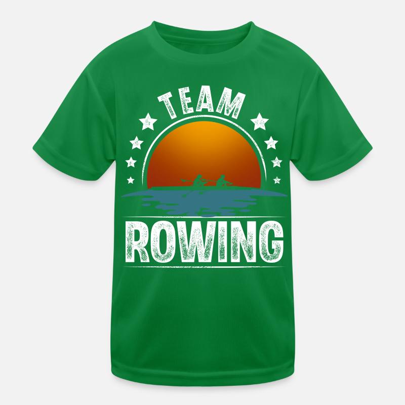 Rudern Ruderer Ruderboot Team Kinder Funktions-T-Shirt