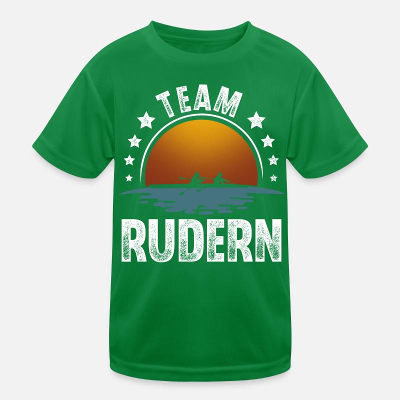 Rudern Ruderer Ruderboot Team Kinder Funktions-T-Shirt