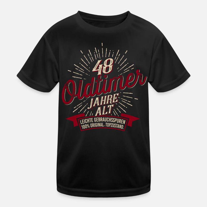 48. Geburtstag Oldtimer Kinder Funktions-T-Shirt