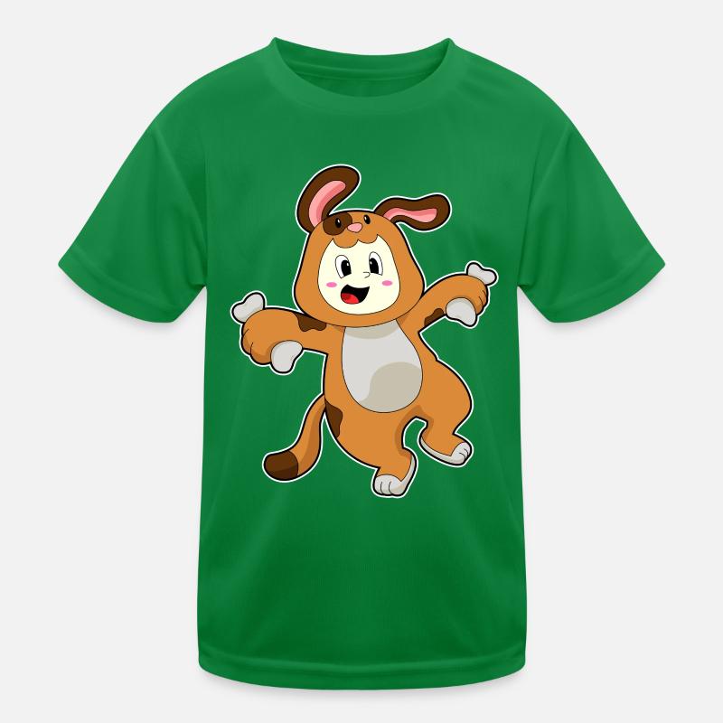 Dog Bunny Ears Kids Functional T-Shirt