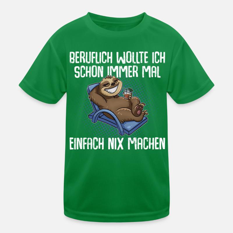 Faultier Beruf Kinder Funktions-T-Shirt