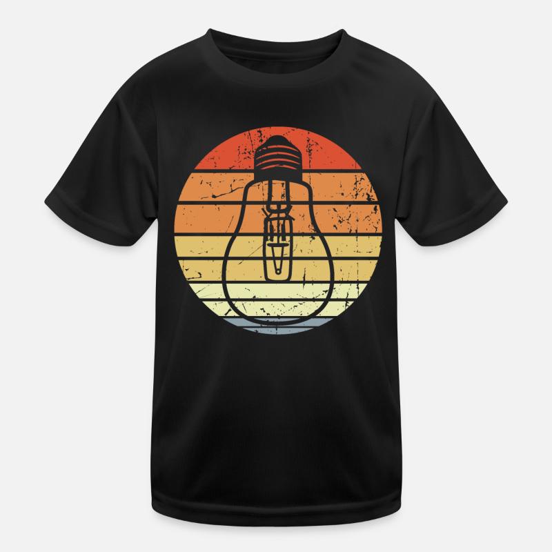 Vintage Glühbirne Kinder Funktions-T-Shirt
