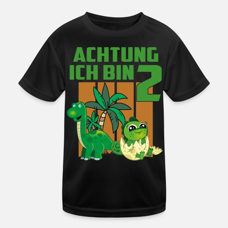 Achtung ich bin Zwei Jahre alt Kinder Funktions-T-Shirt