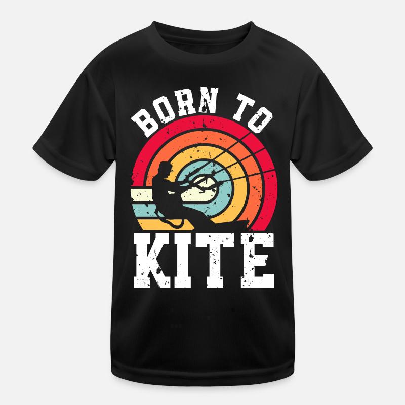 Kitesurfen Kitesurf Kitesurfer Kiteboard Kinder Funktions-T-Shirt