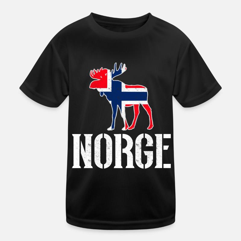 Norwegen Kinder Funktions-T-Shirt