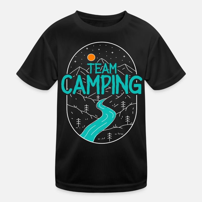 Équipe Camping Camper Campen T-shirt sport Enfant