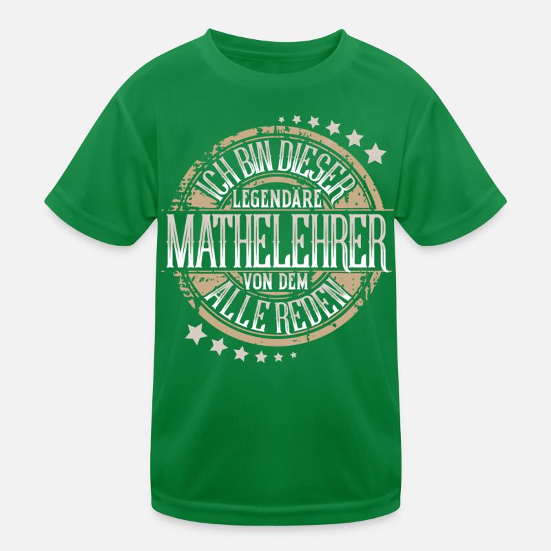 Mathelehrer Kinder Funktions-T-Shirt