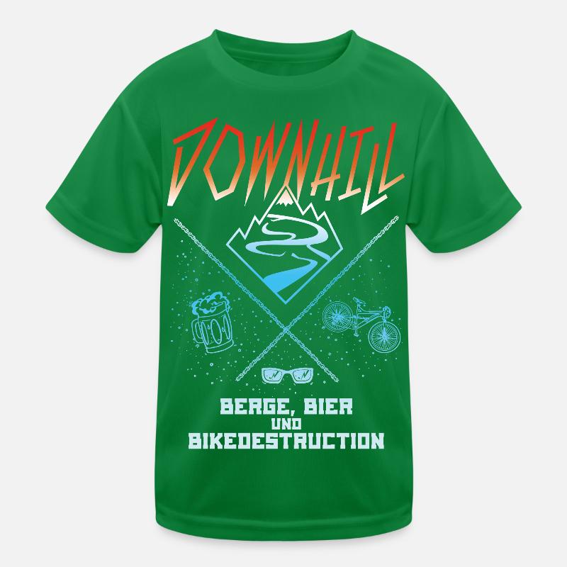 downhill Kinder Funktions-T-Shirt