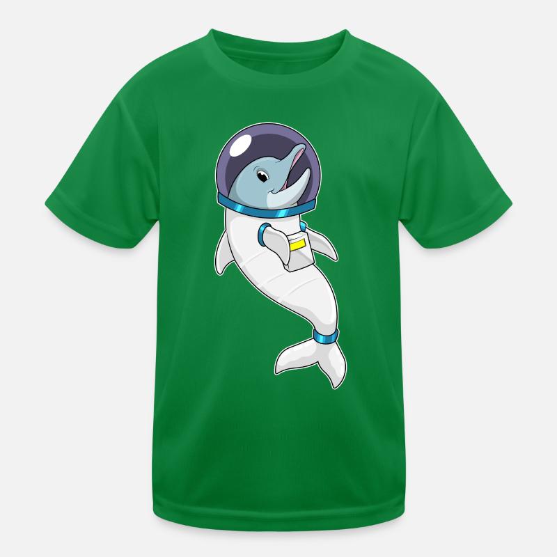 Astronaute Dolphin Space T-shirt sport Enfant