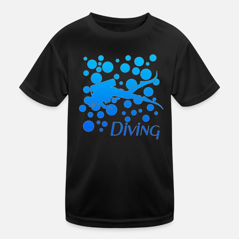 Scuba Diver Kinder Funktions-T-Shirt