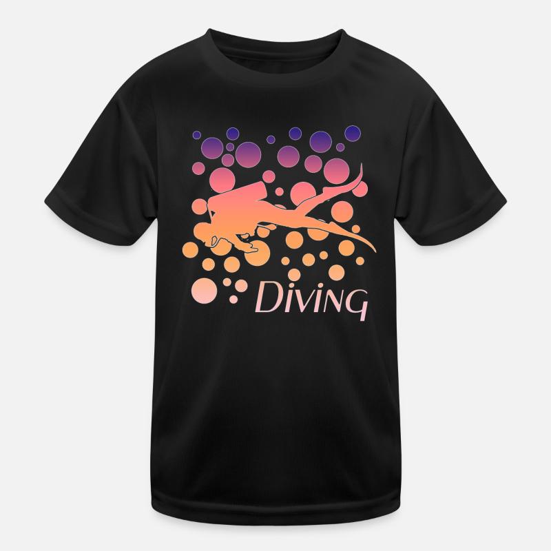 Diving diving Kinder Funktions-T-Shirt