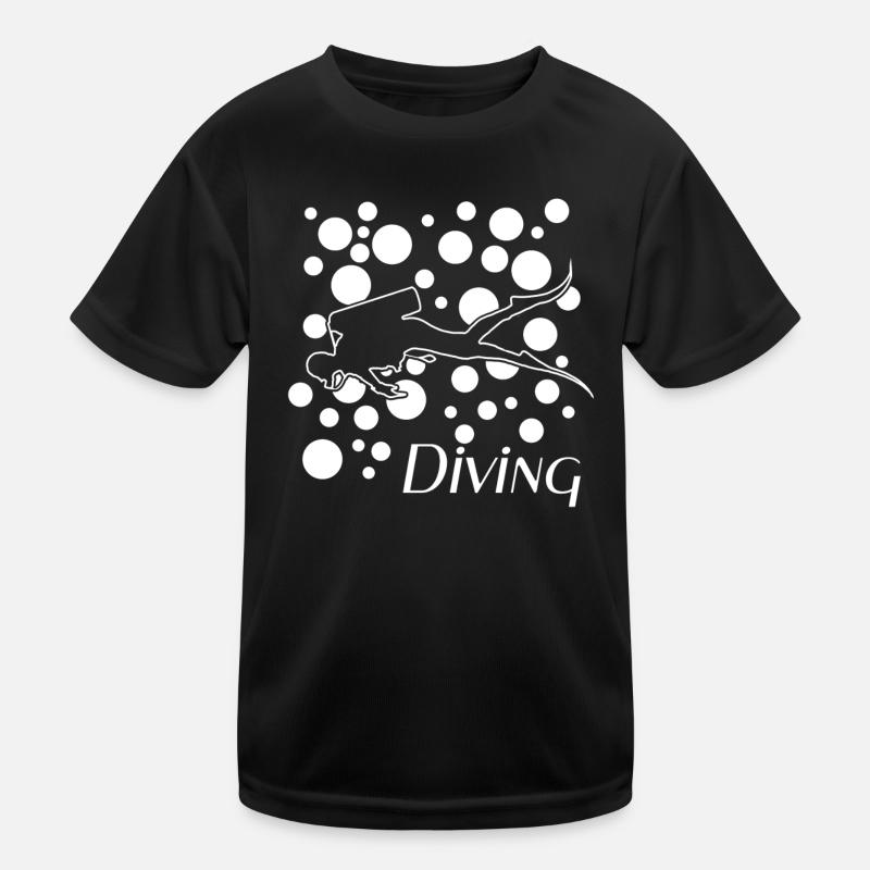 Diving Kinder Funktions-T-Shirt
