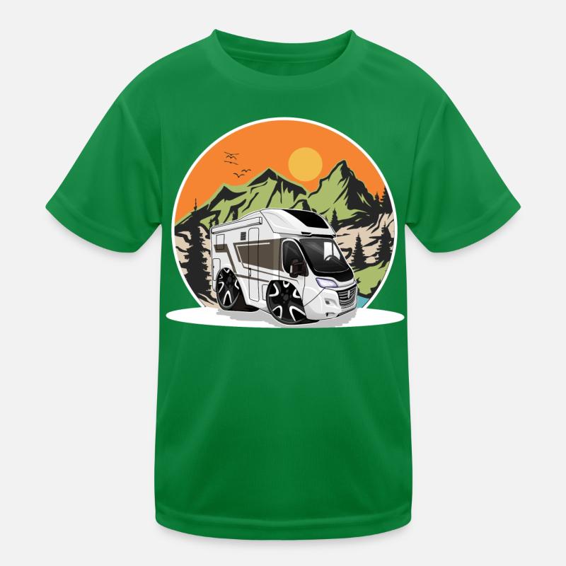Camping Camper Campen T-shirt sport Enfant