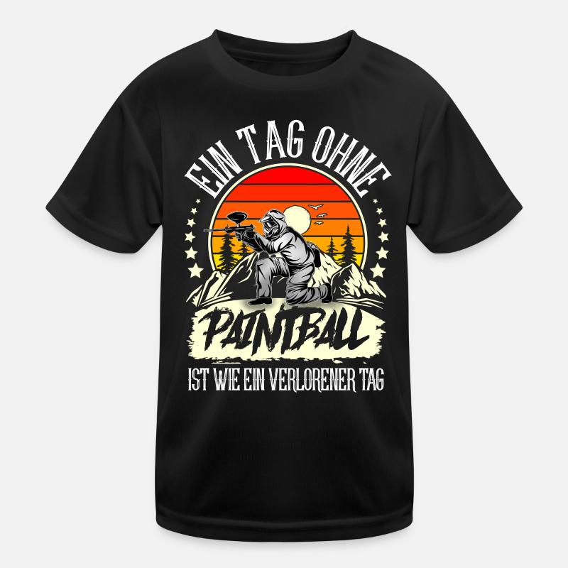Paintball Kinder Funktions-T-Shirt