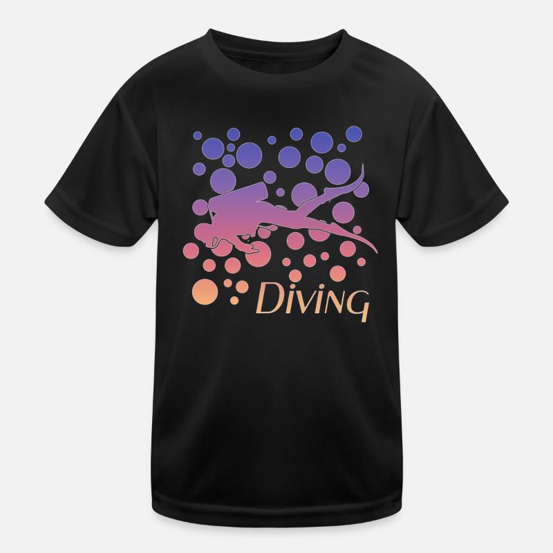 Scuba Diver Kinder Funktions-T-Shirt