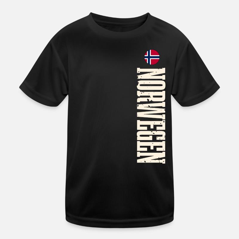 Norwegen Kinder Funktions-T-Shirt