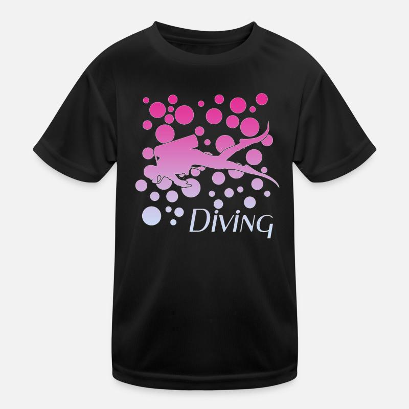 Diving Kinder Funktions-T-Shirt