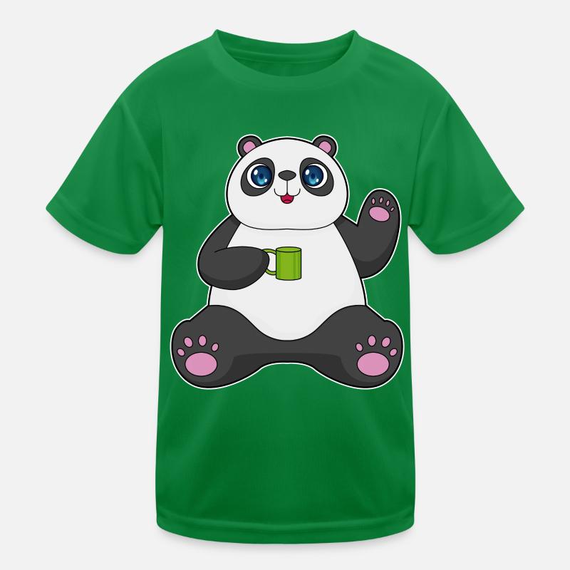 Panda Becher Kinder Funktions-T-Shirt