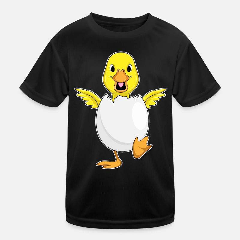 Ente Eierschale Kinder Funktions-T-Shirt