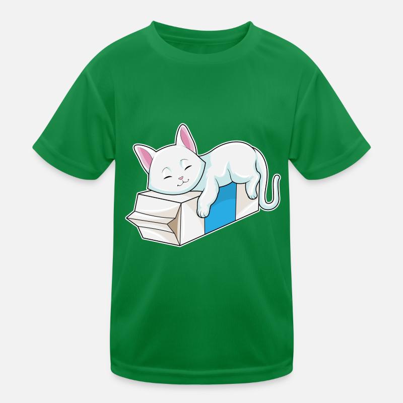 Katze Milch Kinder Funktions-T-Shirt