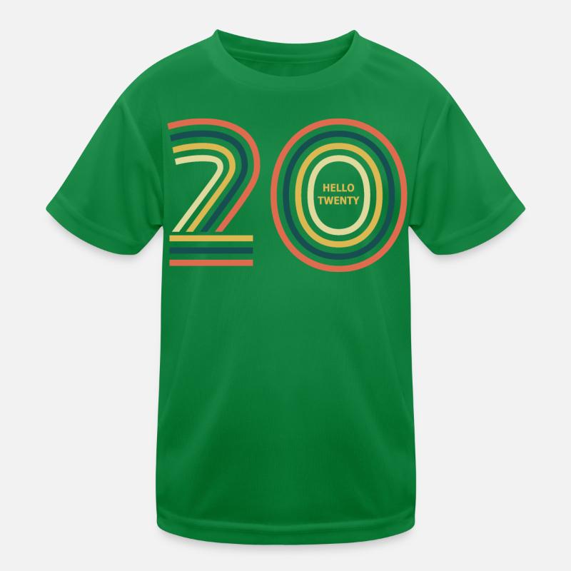 Hallo Zwanzig. 20. Geburtstag Kinder Funktions-T-Shirt