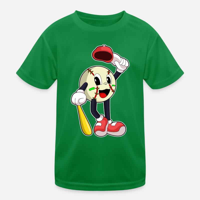 Baseball Baseball Bats Kids Functional T-Shirt