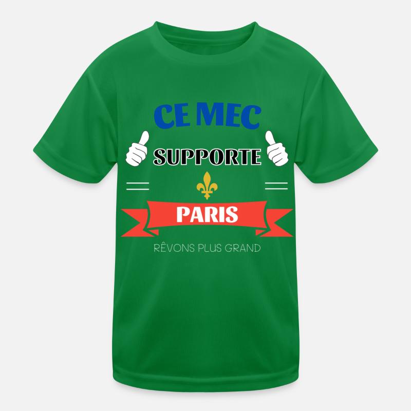 Ce mec supporte Paris T-shirt sport Enfant