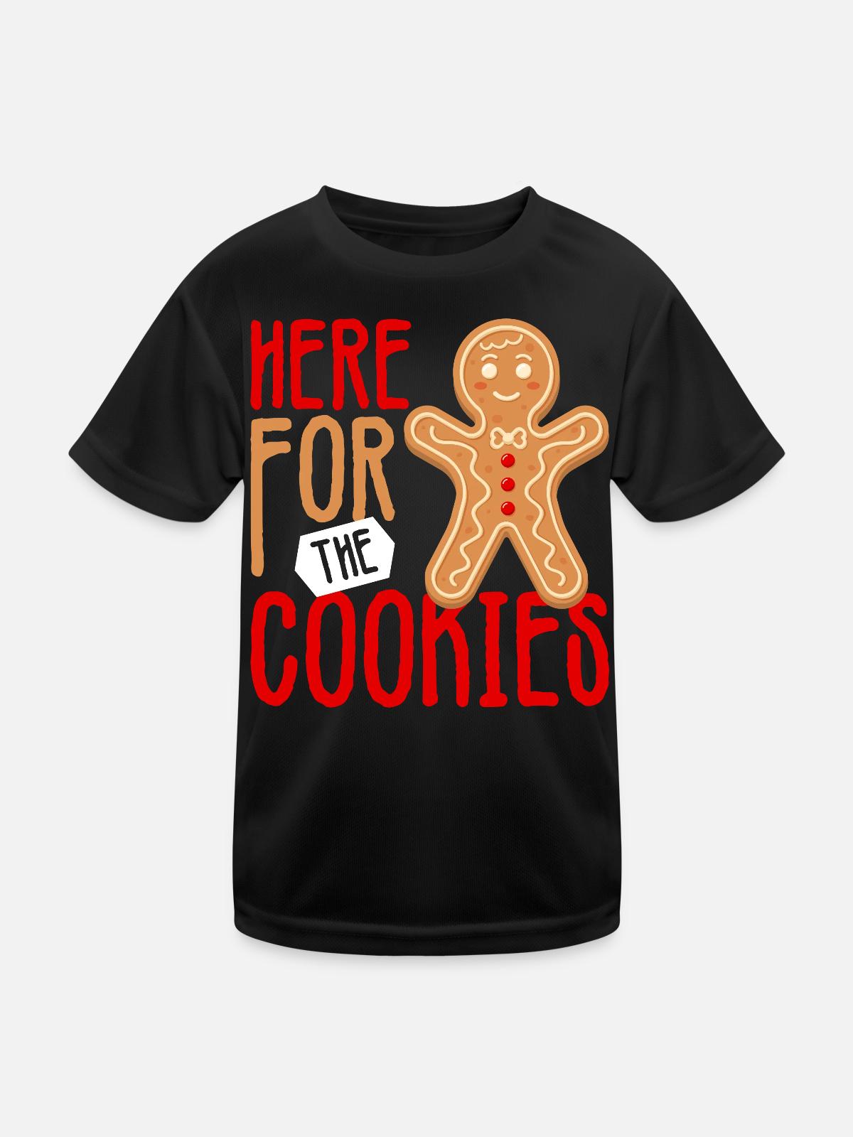 Gingerbread Cookie Crew Tee - Kids Functional T-Shirt - black - Front