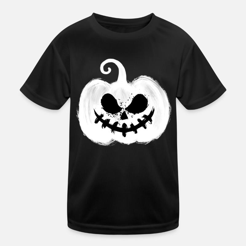 Creepy pumpkin - Kids Functional T-Shirt - black