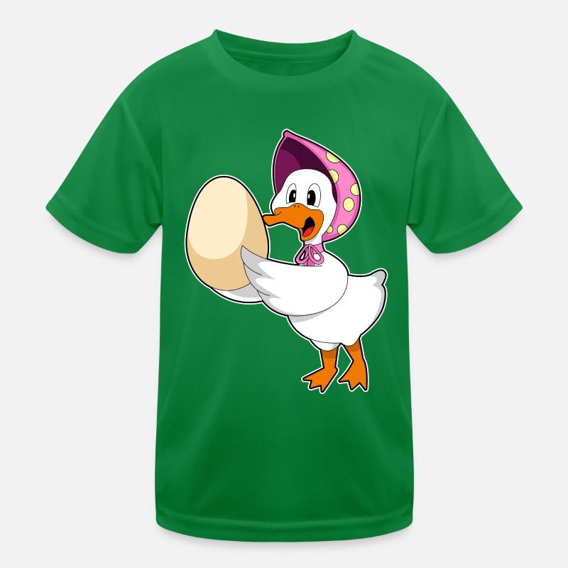 Ente Ei Kinder Funktions-T-Shirt