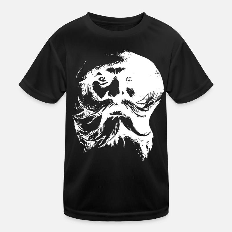 Retro Weihnachtsmann Gesicht Kinder Funktions-T-Shirt