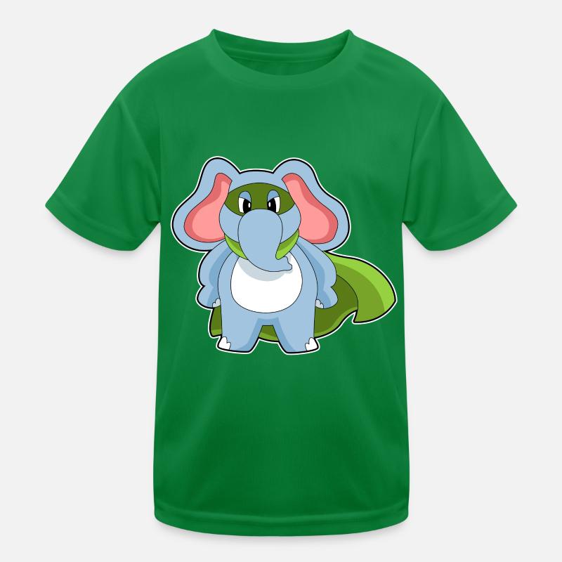 Elefant Superheld Umhang Kinder Funktions-T-Shirt