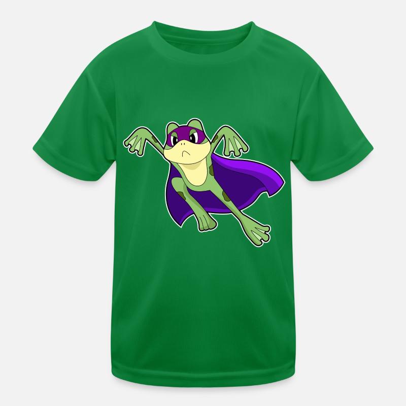 Frosch Superheld Umhang Kinder Funktions-T-Shirt